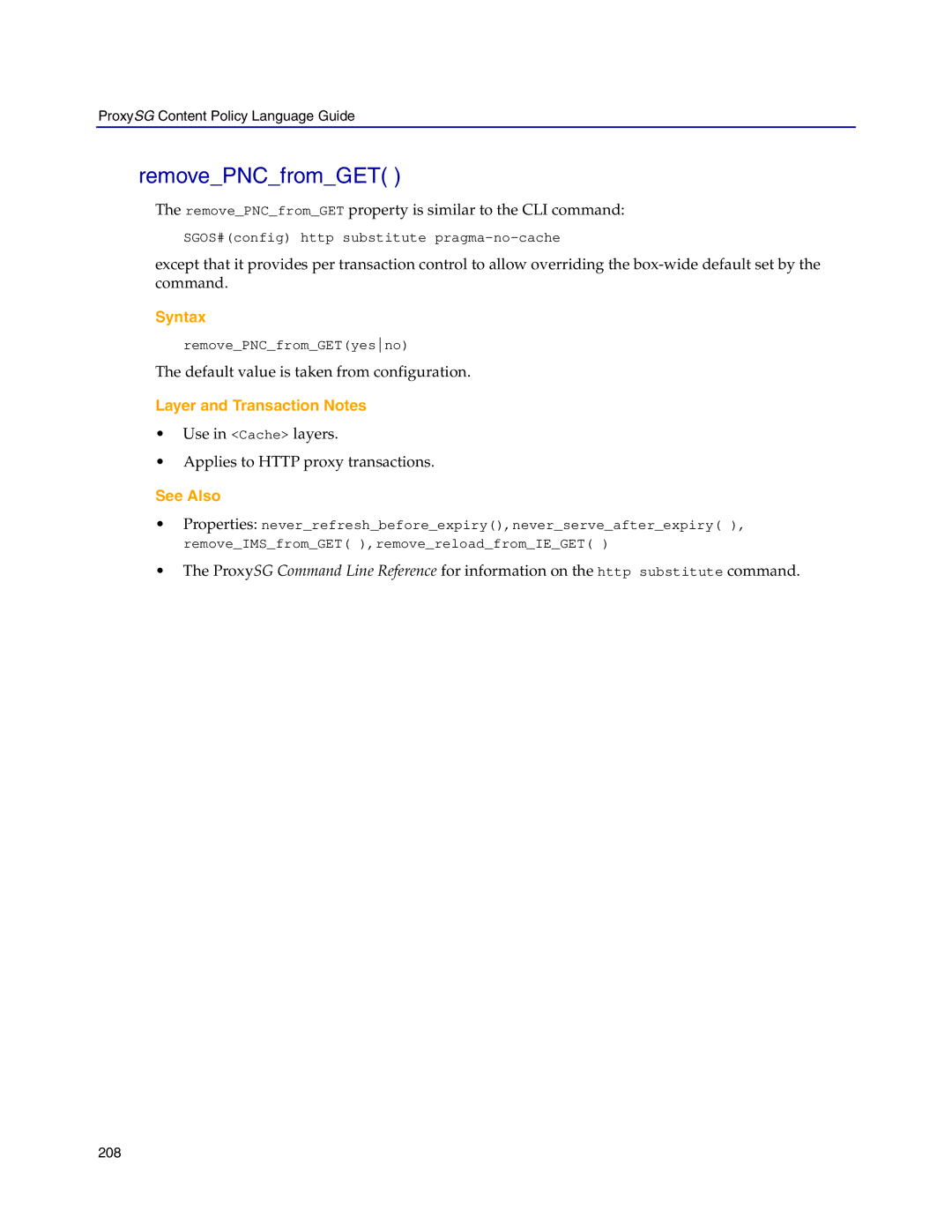 Blue Coat Systems Proxy SG manual RemovePNCfromGET 