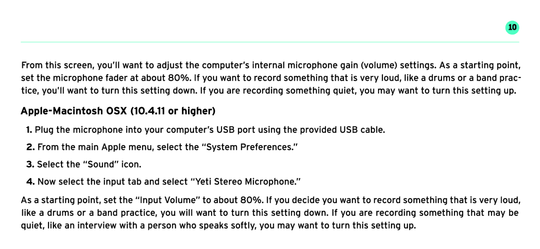 Blue Microphones YETI manual 