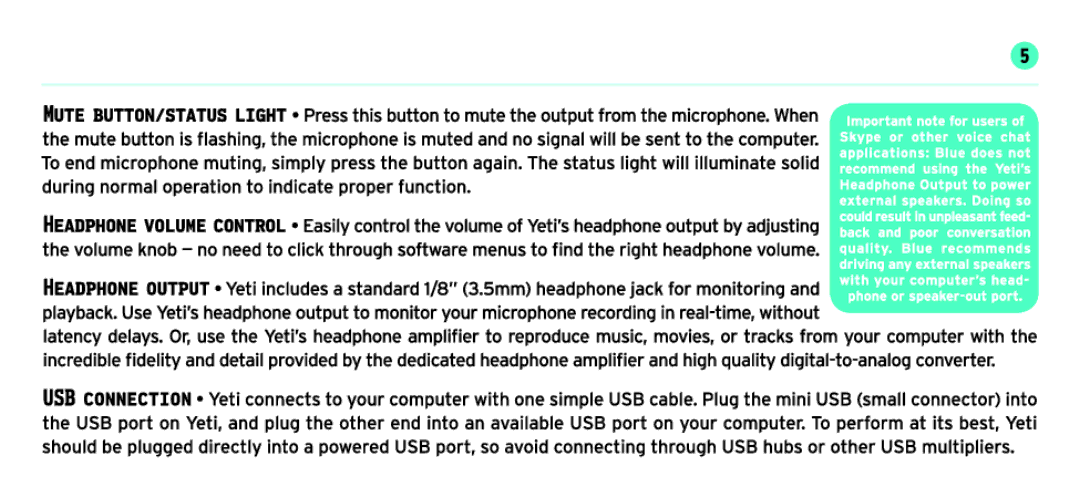 Blue Microphones YETI manual 