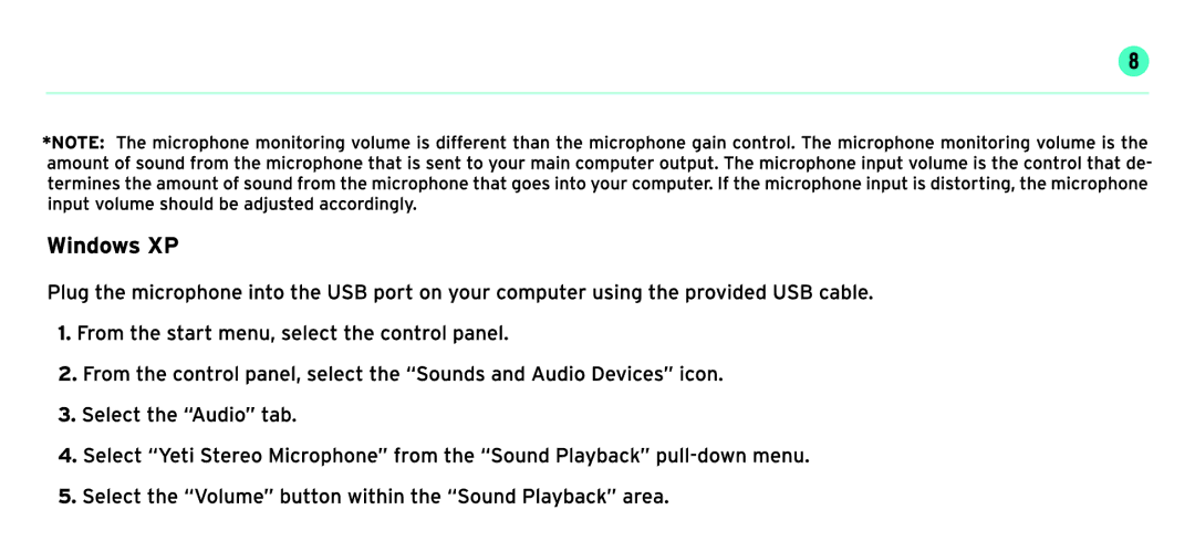 Blue Microphones YETI manual 