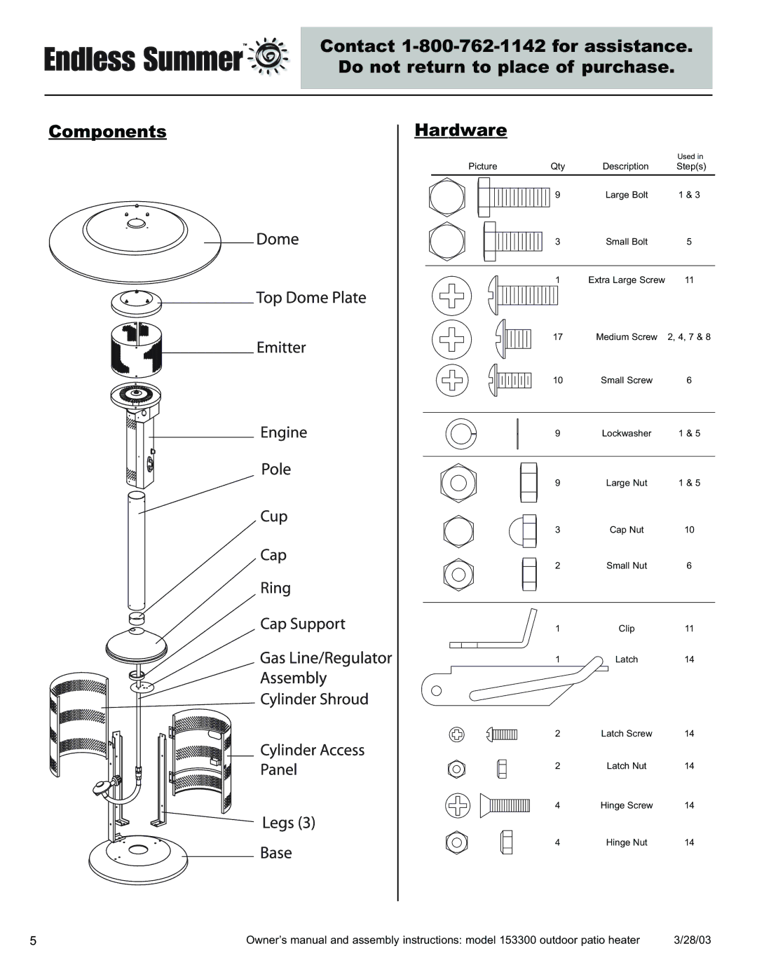 Blue Rhino 153300 owner manual Picture Qty 