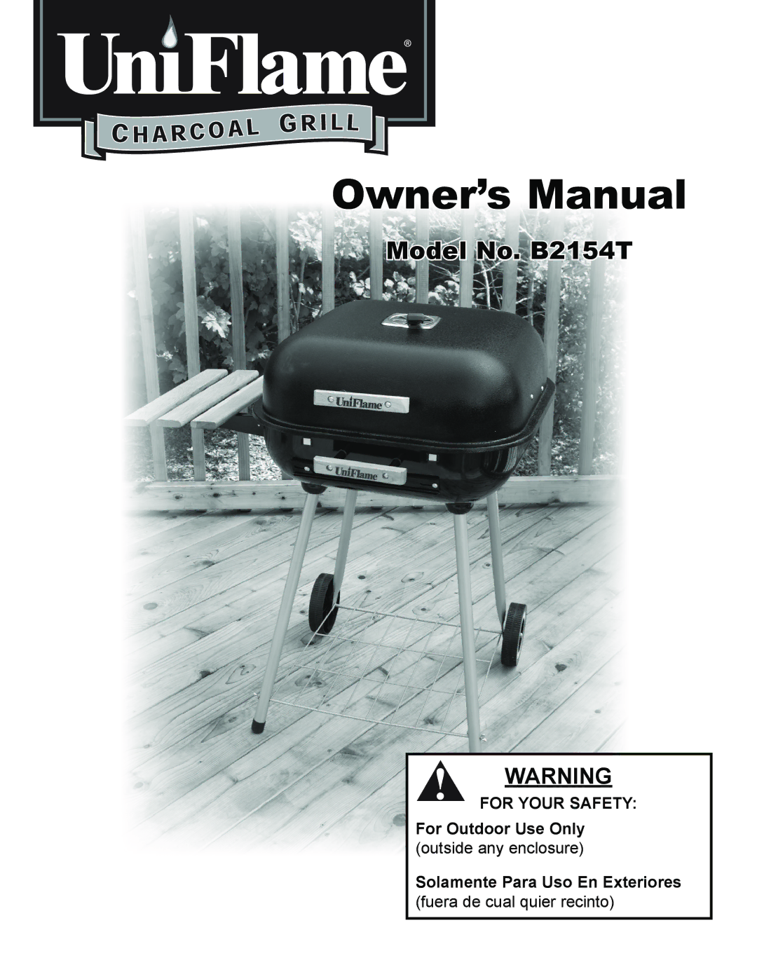 Blue Rhino owner manual Model No. B2154T 