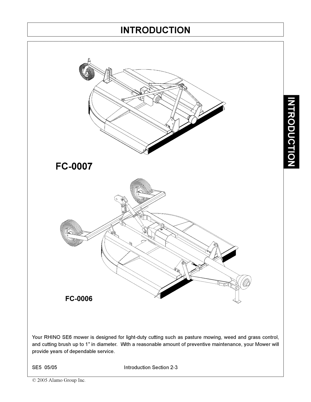 Blue Rhino FC-0007 manual Introduction 