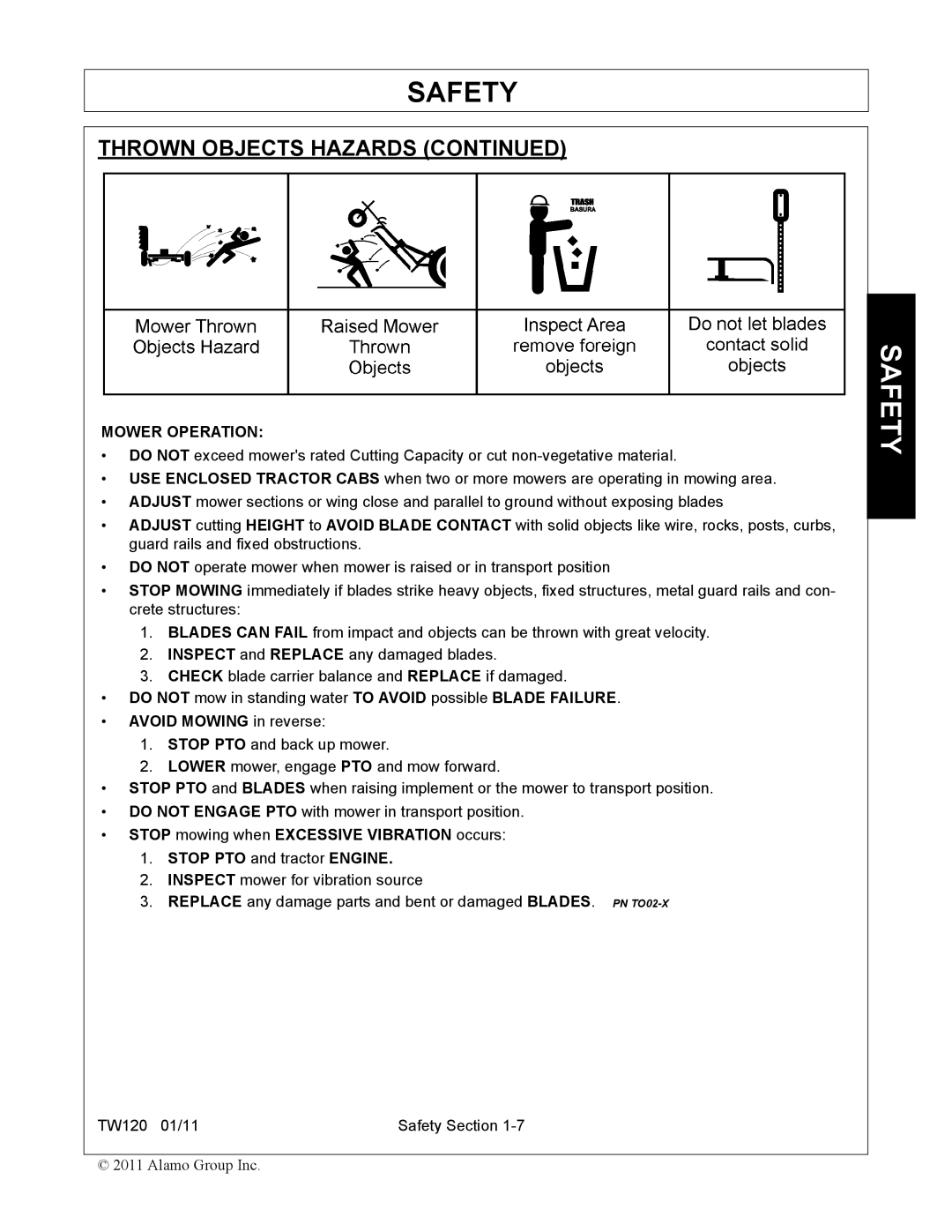 Blue Rhino FC-0025, FC-0024 manual Mower Operation, Avoid Mowing in reverse 