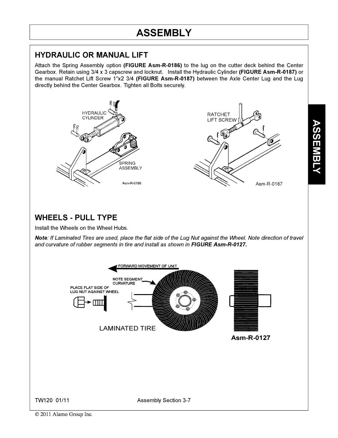 Blue Rhino FC-0025, FC-0024 manual Hydraulic Or Manual Lift, Wheels - Pull Type, Assembly 