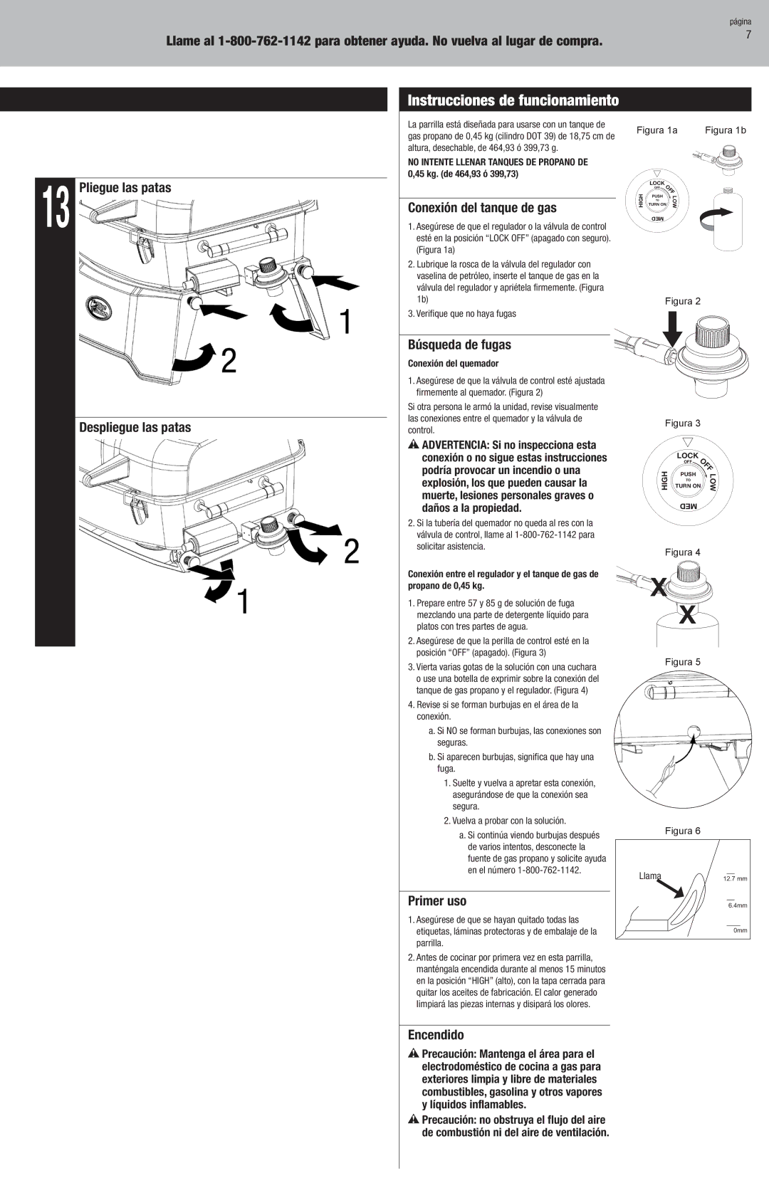 Blue Rhino GBT9080L owner manual Instrucciones de funcionamiento 