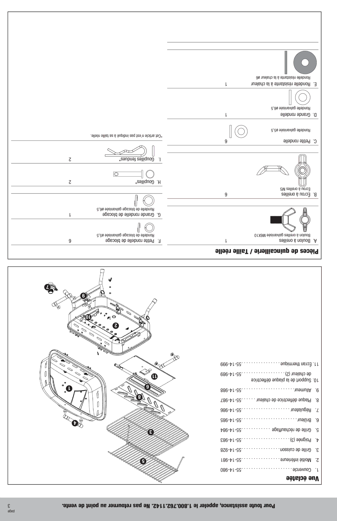 Blue Rhino NPG2301-C owner manual Éclatée Vue 