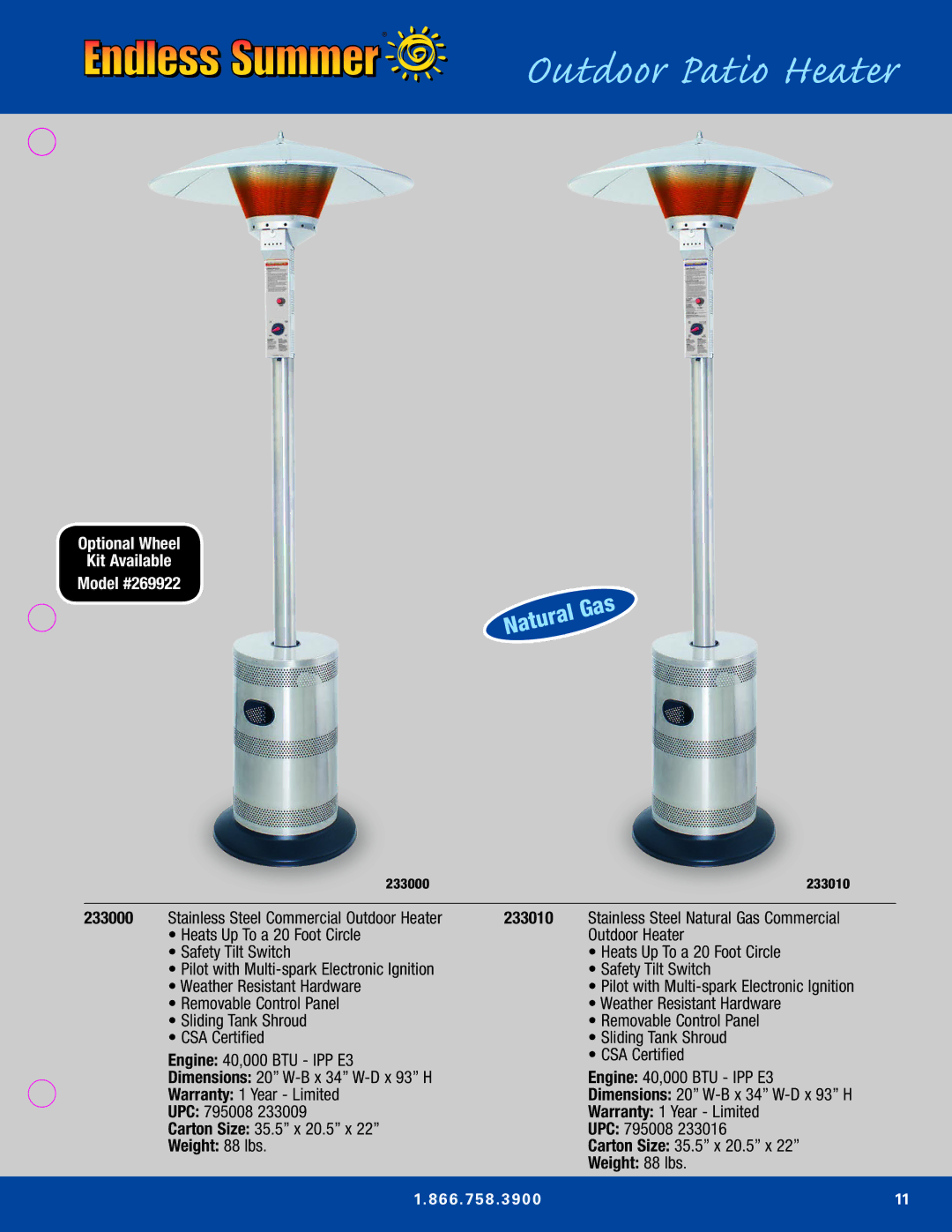 Blue Rhino Outdoor Lighting manual 233000, 233010 