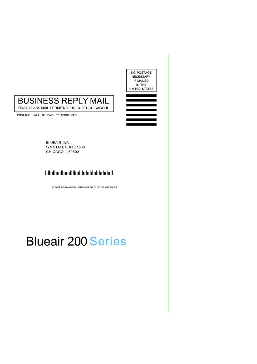 Blueair 200 manual 