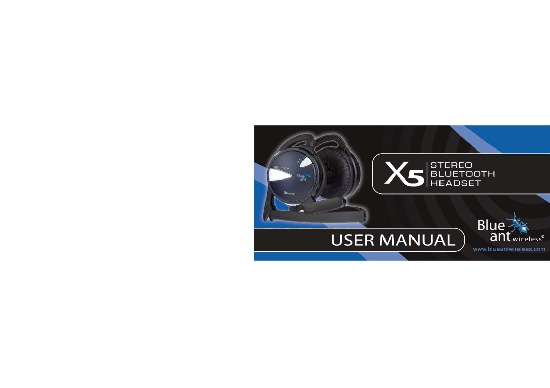 BlueAnt Wireless X5 manual 