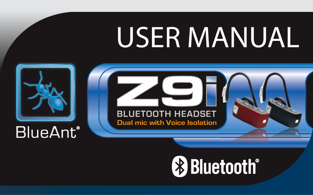 BlueAnt Wireless Z9i user manual 