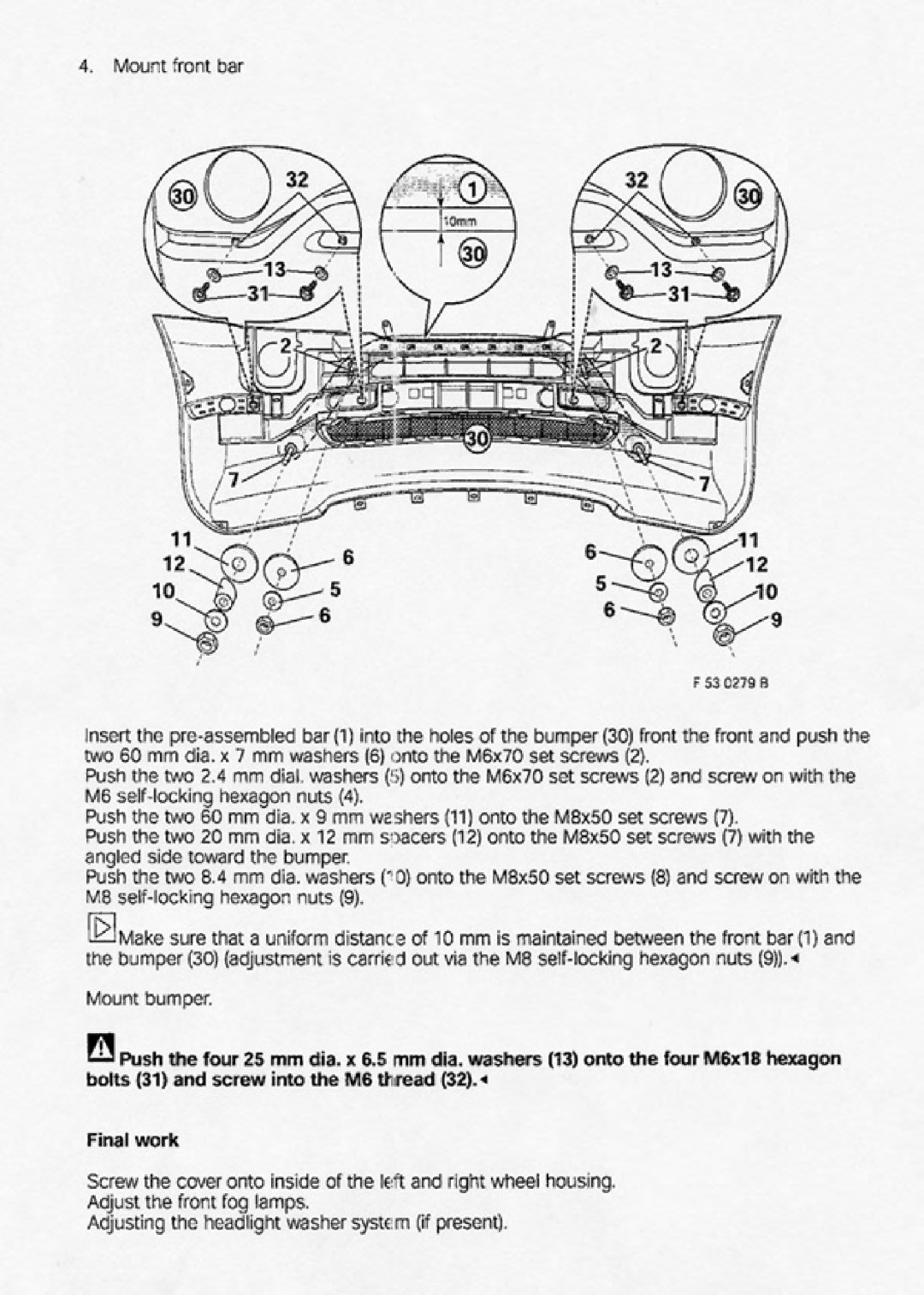 BMW F 53 0271 B manual 