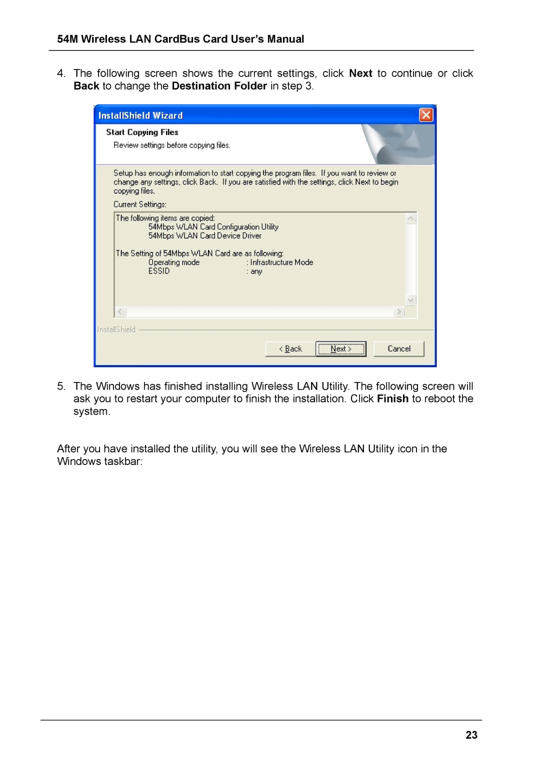 Boca Research user manual 54M Wireless LAN CardBus Card User’s Manual 