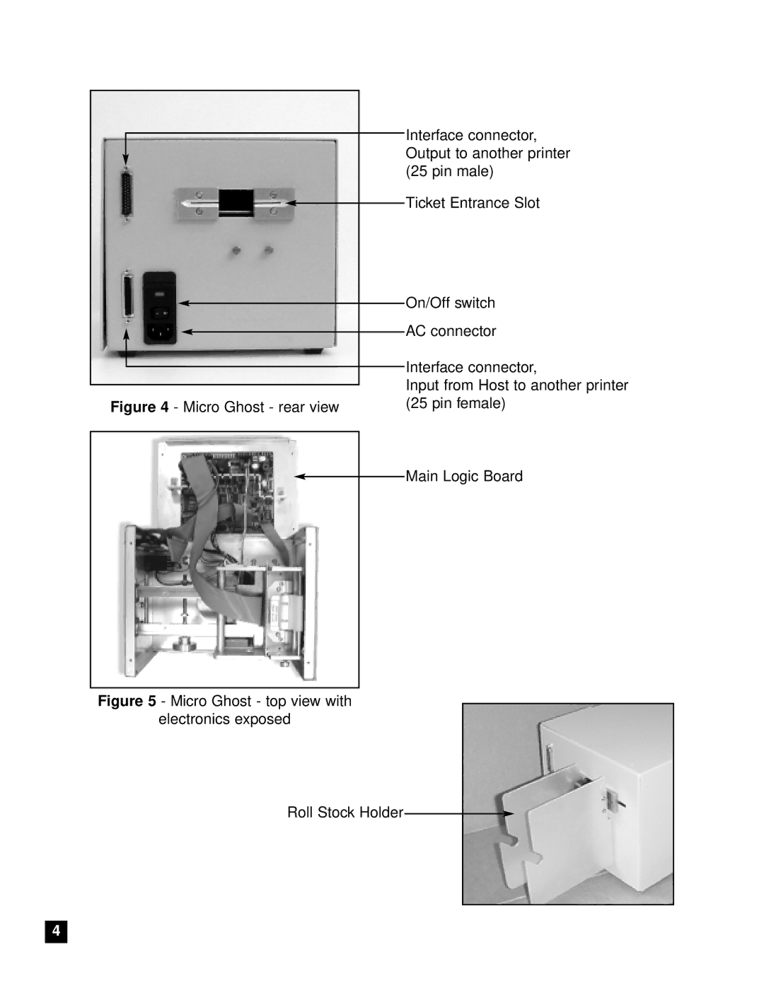 Boca Research Adjustable MC Ghost user manual Micro Ghost rear view Pin female Main Logic Board 