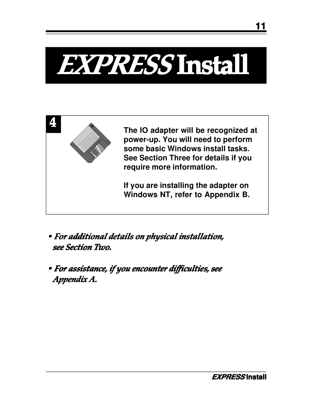 Boca Research 2x2, Turbo1x1 manual Express Install 