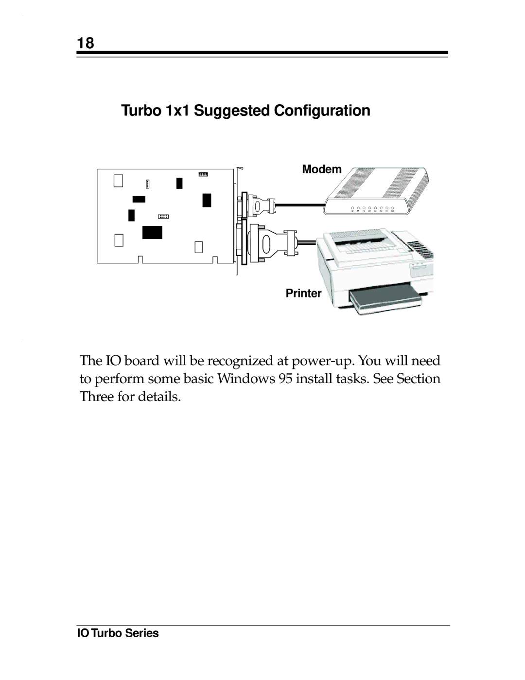 Boca Research Turbo1x1, 2x2 manual Turbo 1x1 Suggested Configuration 