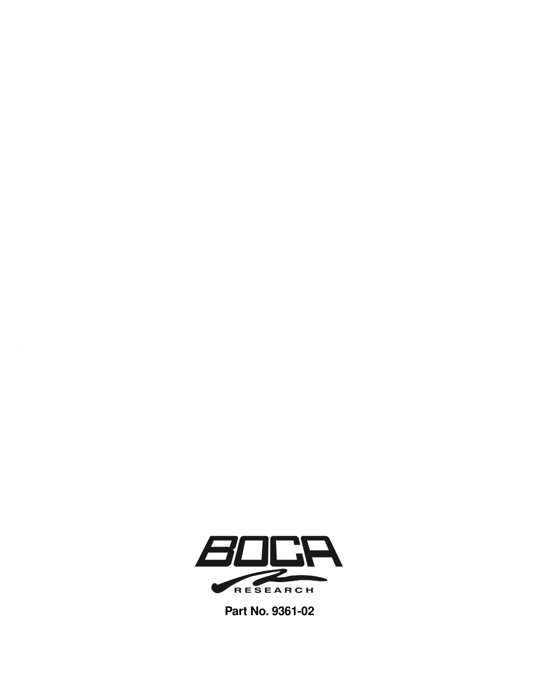Boca Research Turbo1x1, 2x2 manual 