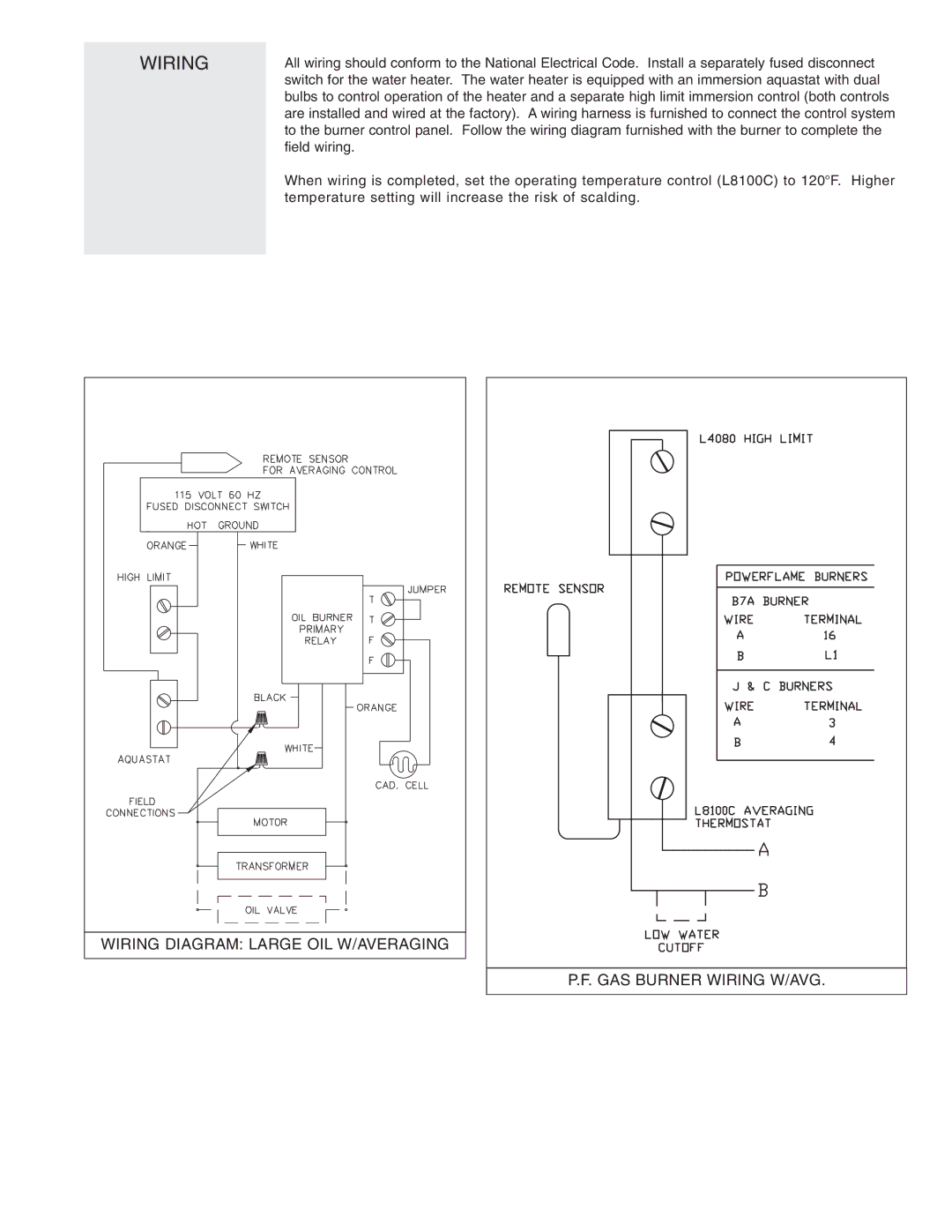 Bock Water heaters 250, 150, 200 warranty Wiring 