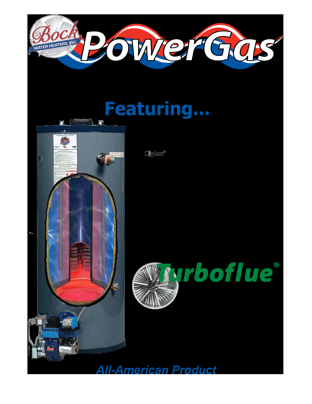 Bock Water heaters 541PG warranty PowerGas, Turboflue, Commercial Water Heaters, Featuring, All-American Product 