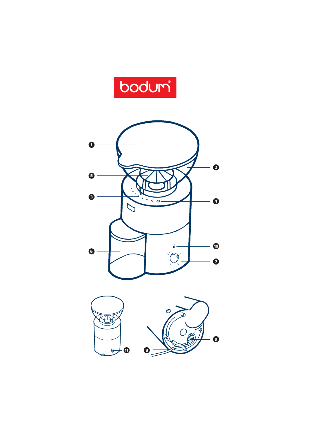 Bodum 10462, 10539 manual 