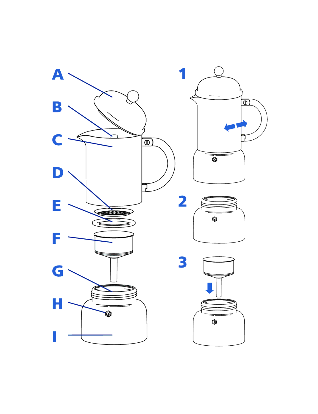 Bodum 10759, 10616, 10617 manual E2 F 