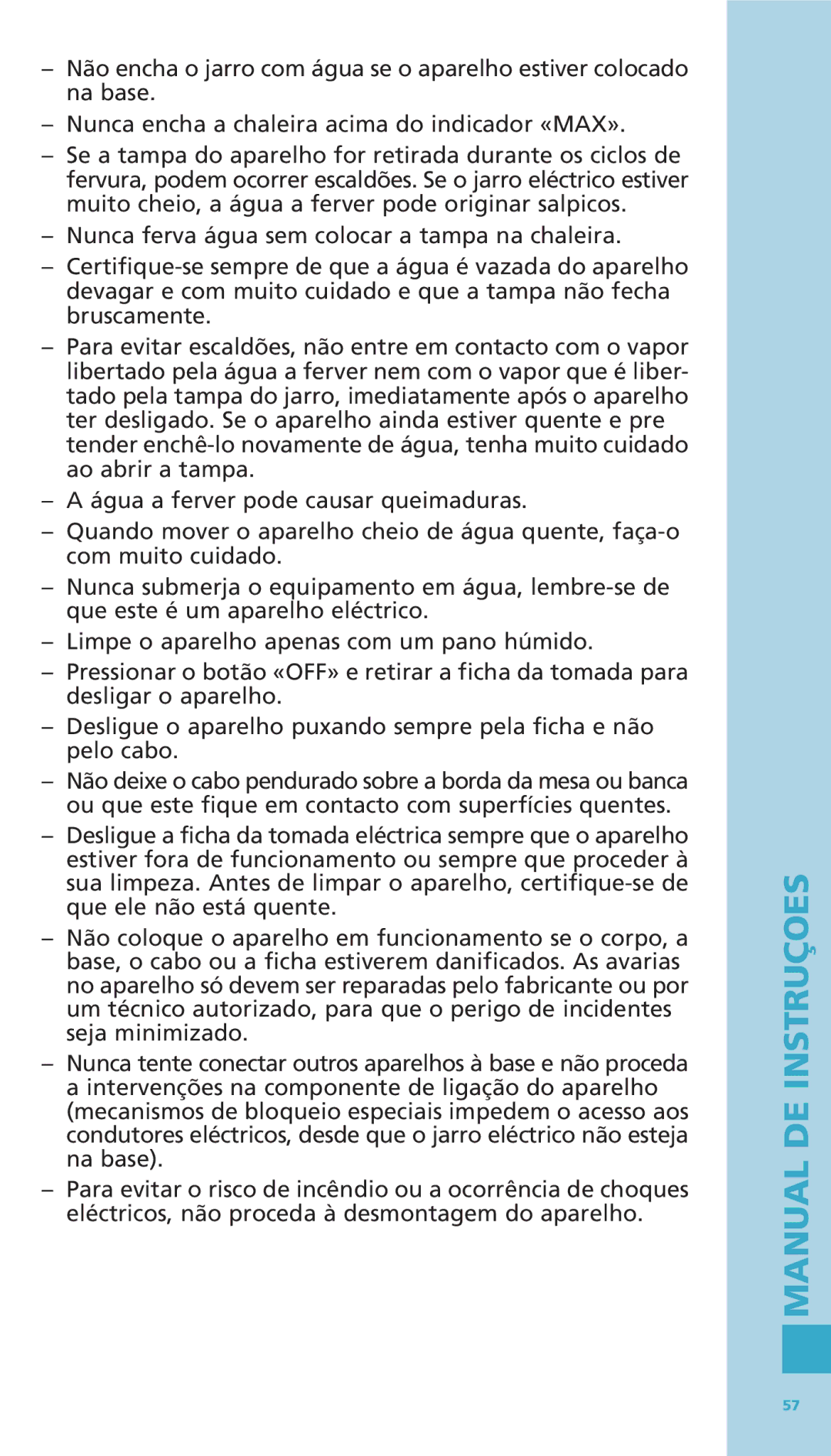 Bodum 11076-16 manual Manual DE Instruçoes 
