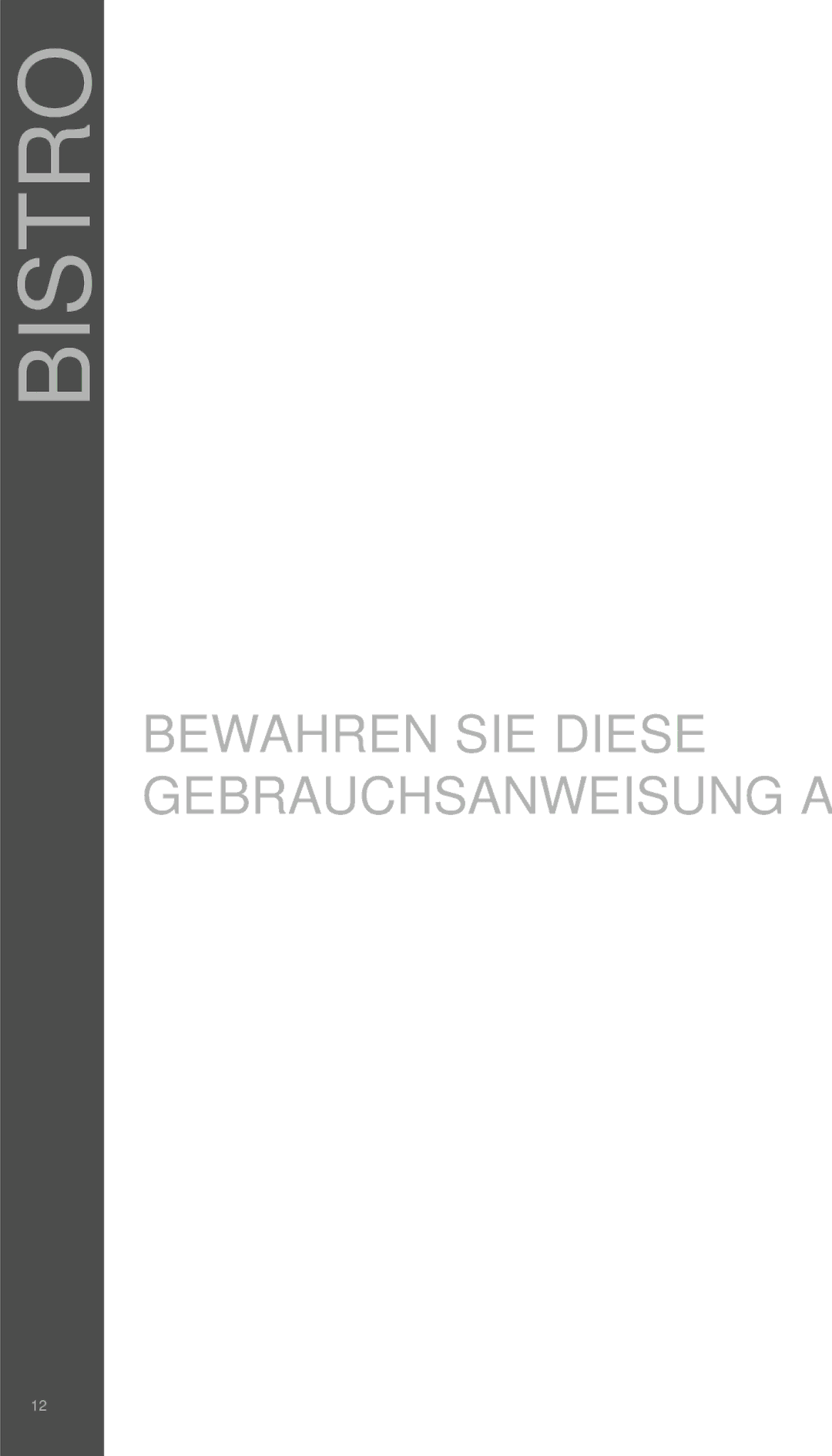 Bodum 11381 manual Bewahren SIE Diese Gebrauchsanweisung AUF, Teileliste DER Küchenmaschine 