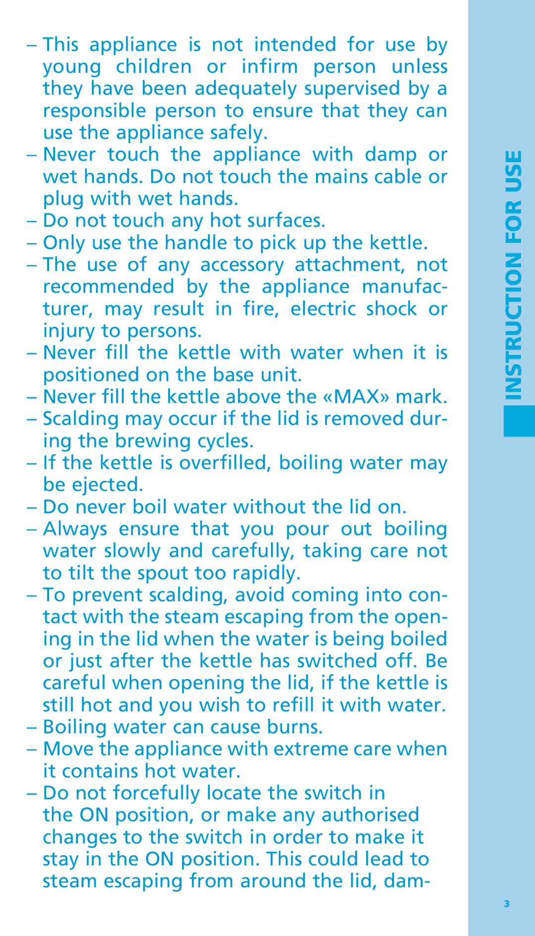 Bodum 11445 manual Instruction for USE 