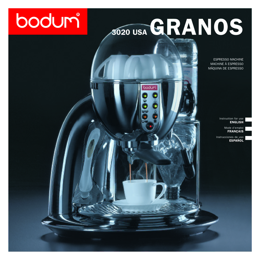 Bodum 3020 USA manual USA Granos 