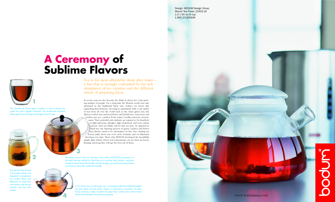 Bodum Cofee Grinder manual Ceremony, Sublime Flavors 