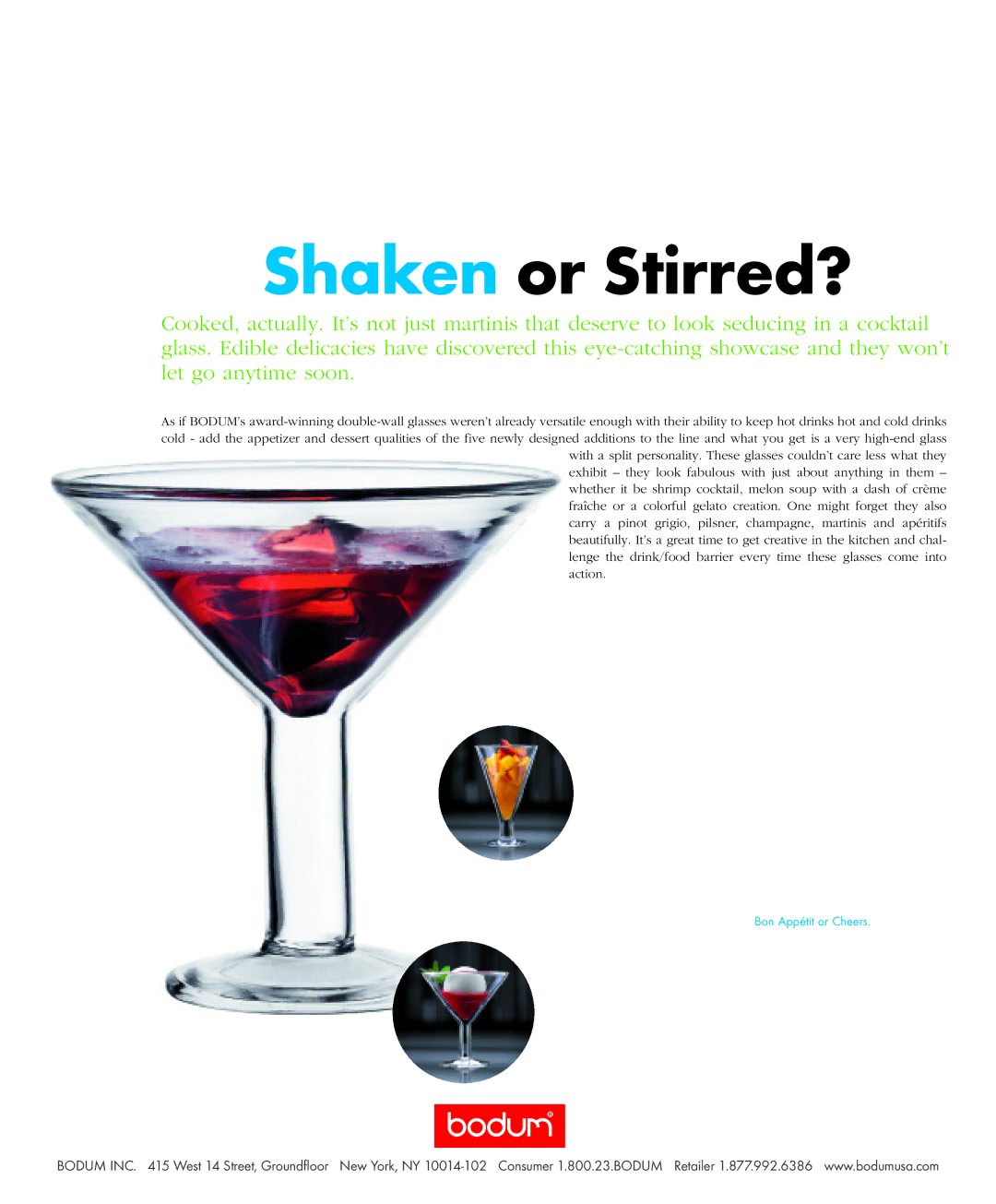 Bodum Cofee Grinder manual Shaken or Stirred? 