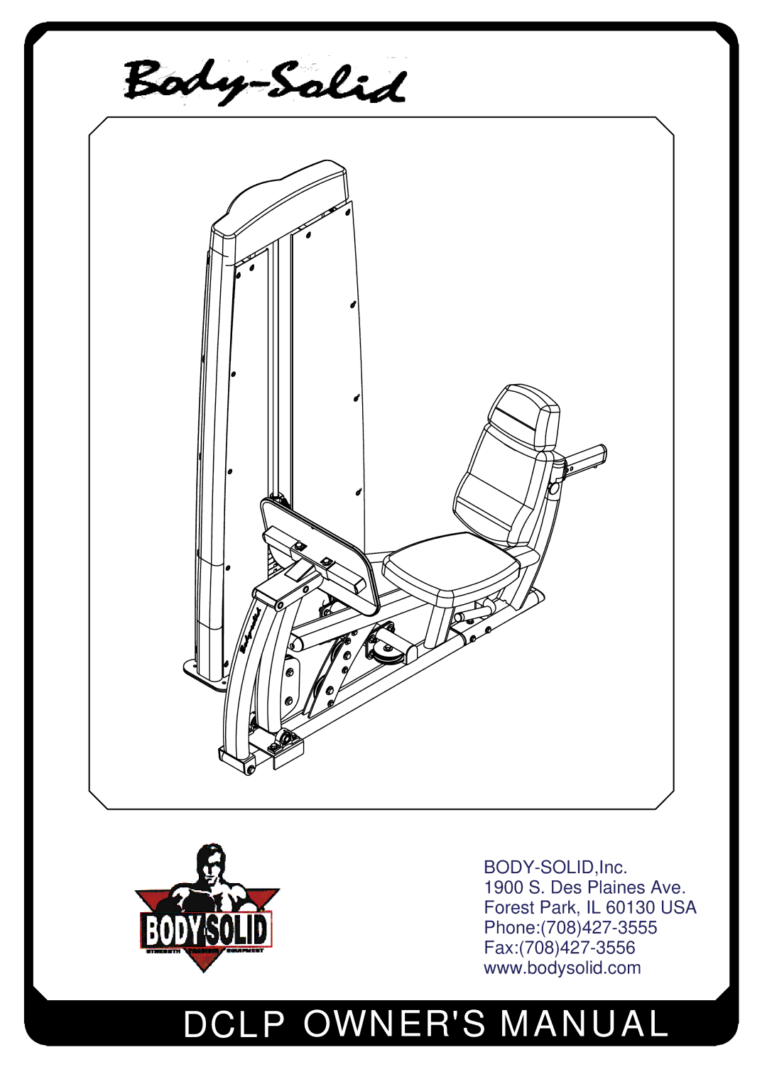 Body Solid Fitness Equipment manual BODY-SOLID,Inc 