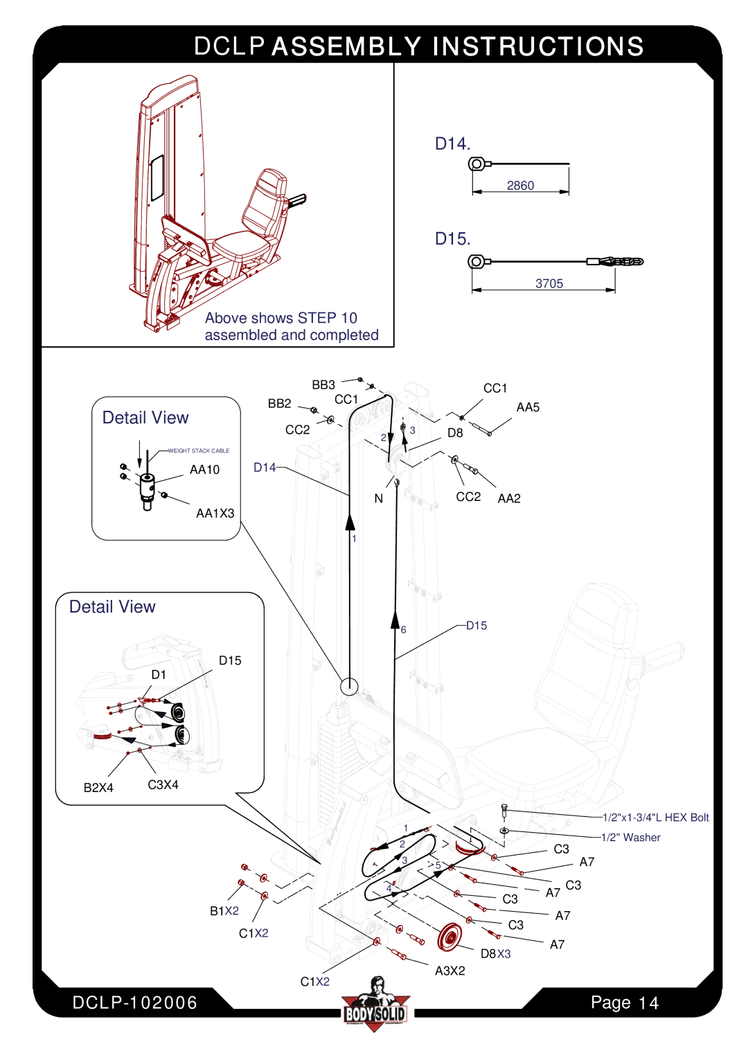 Body Solid Fitness Equipment manual Detail View 