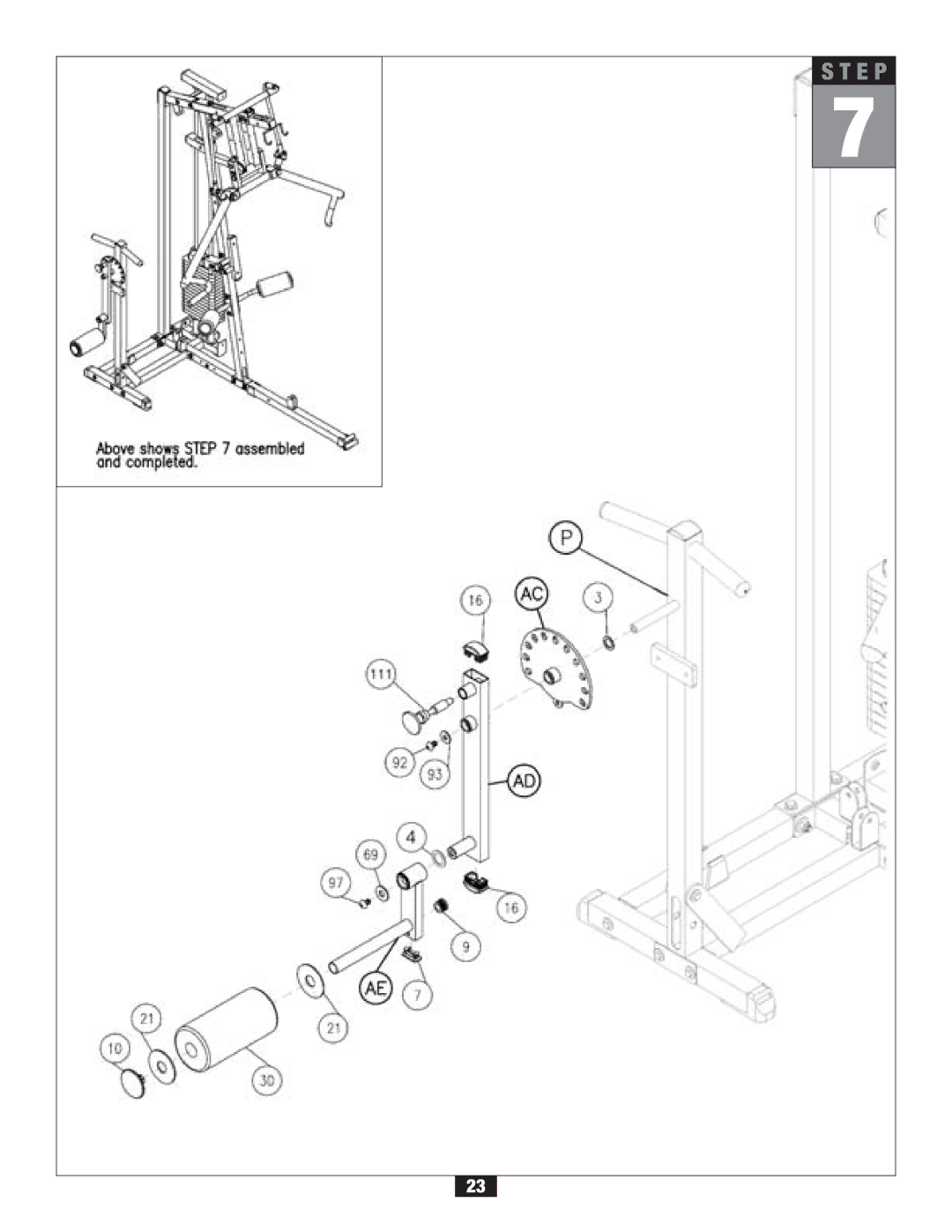 Body Solid G2B manual E P 