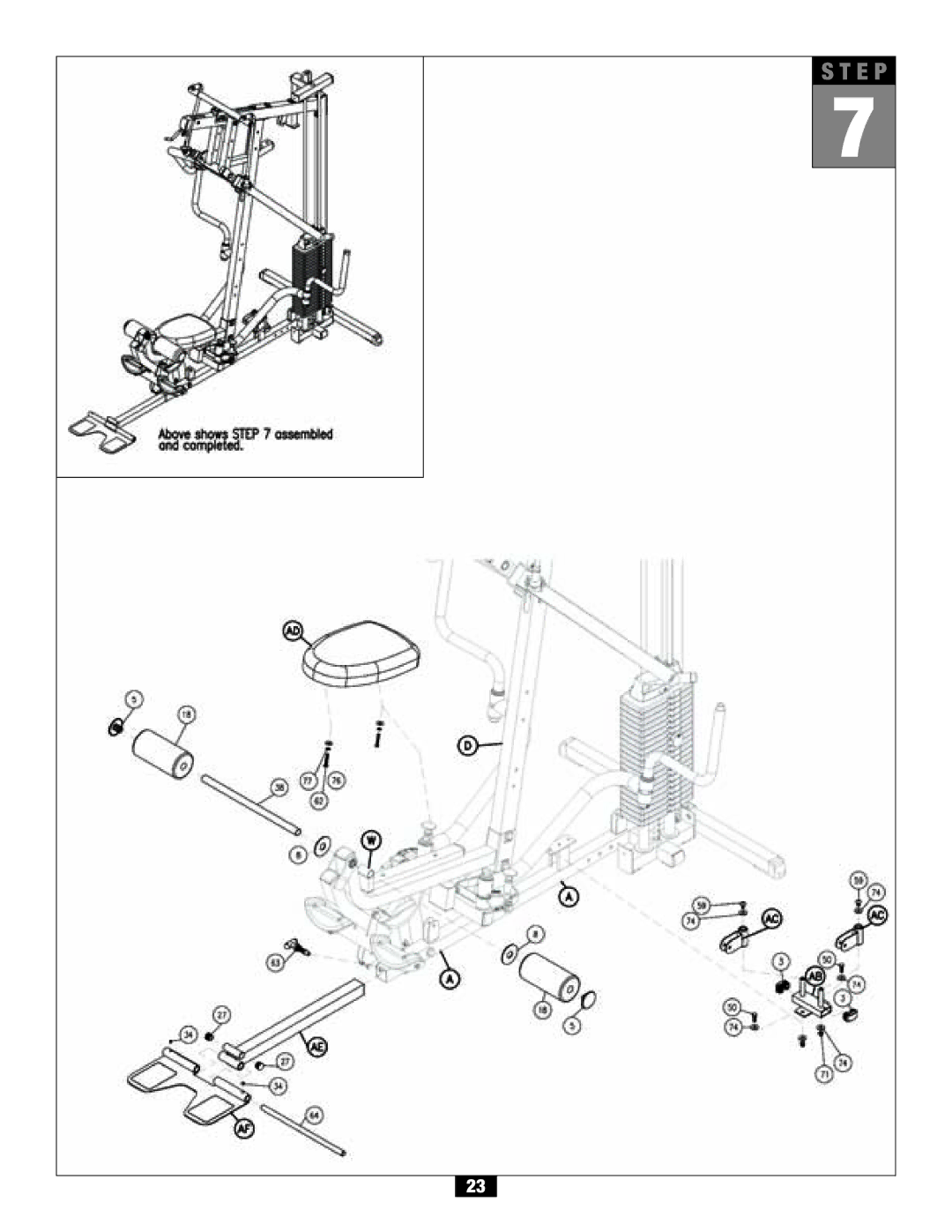 Body Solid G6B manual E P 