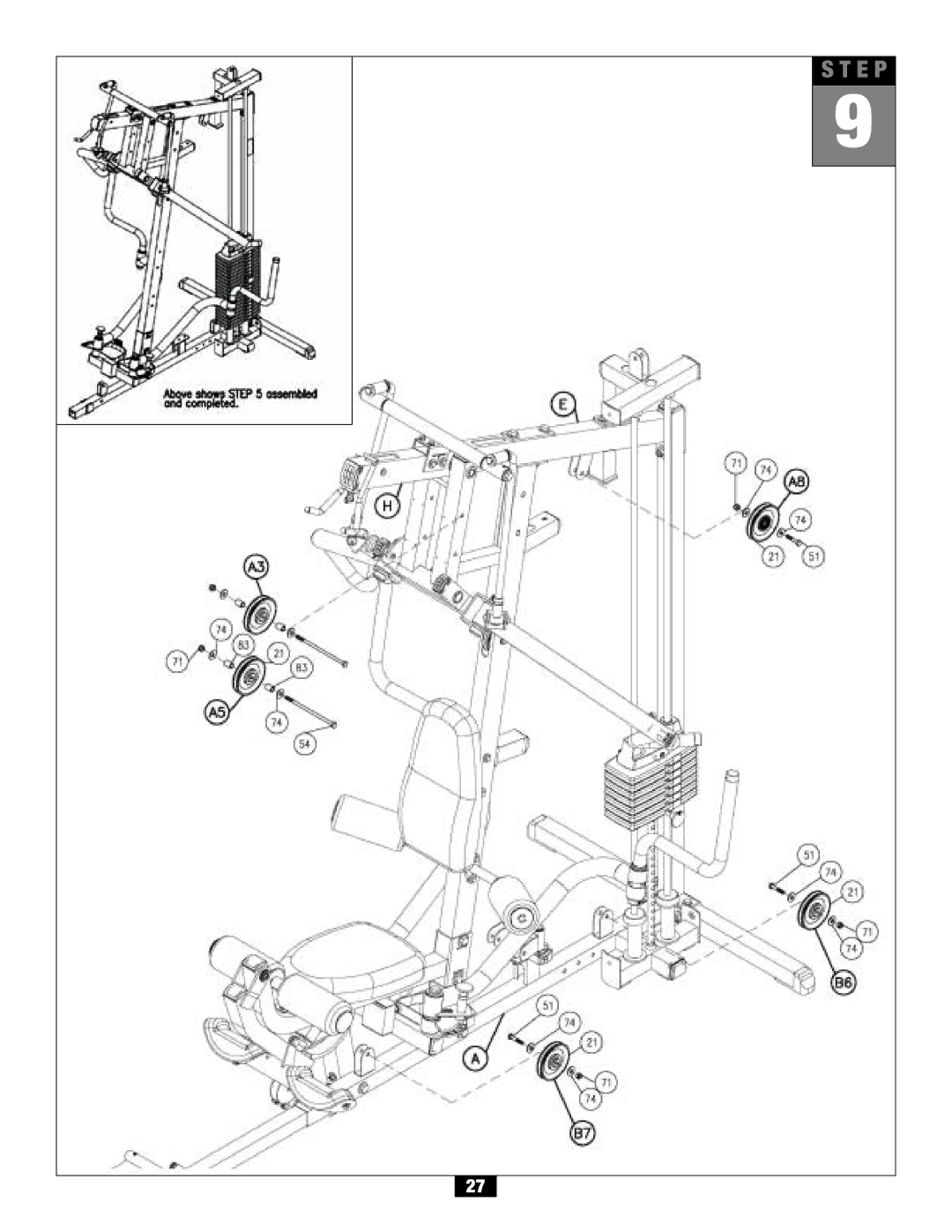 Body Solid G6B manual E P 