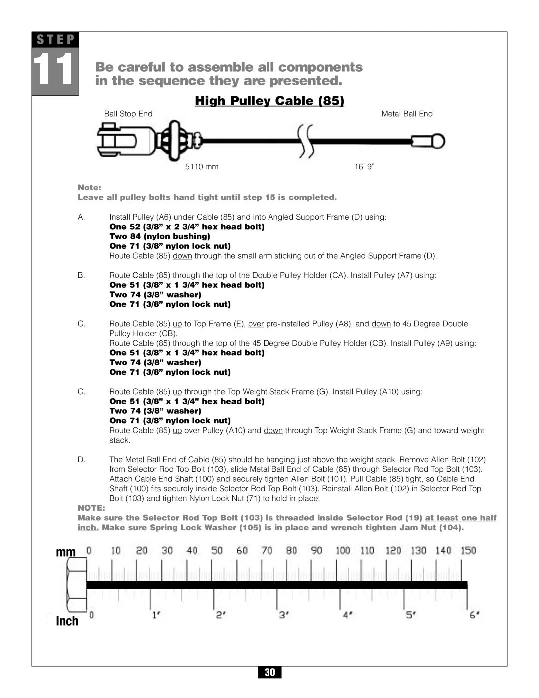 Body Solid G6B manual E P 