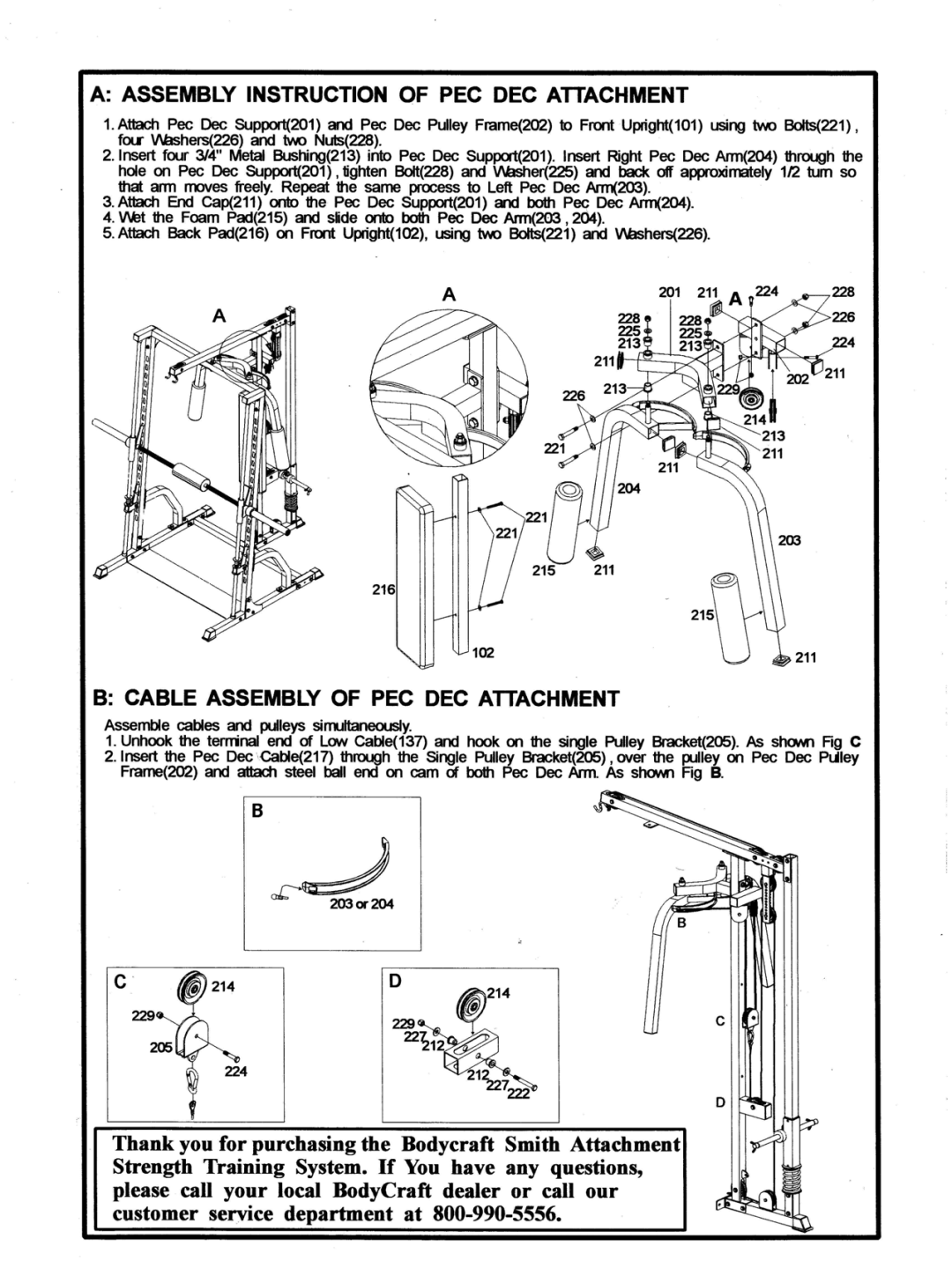 BodyCraft F412 manual 