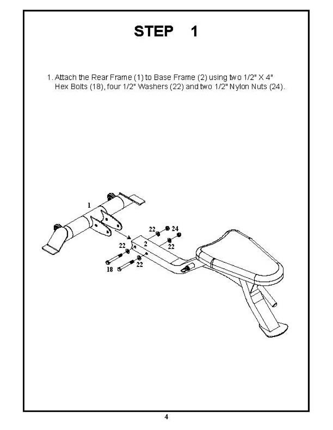 BodyCraft F603 manual Step 