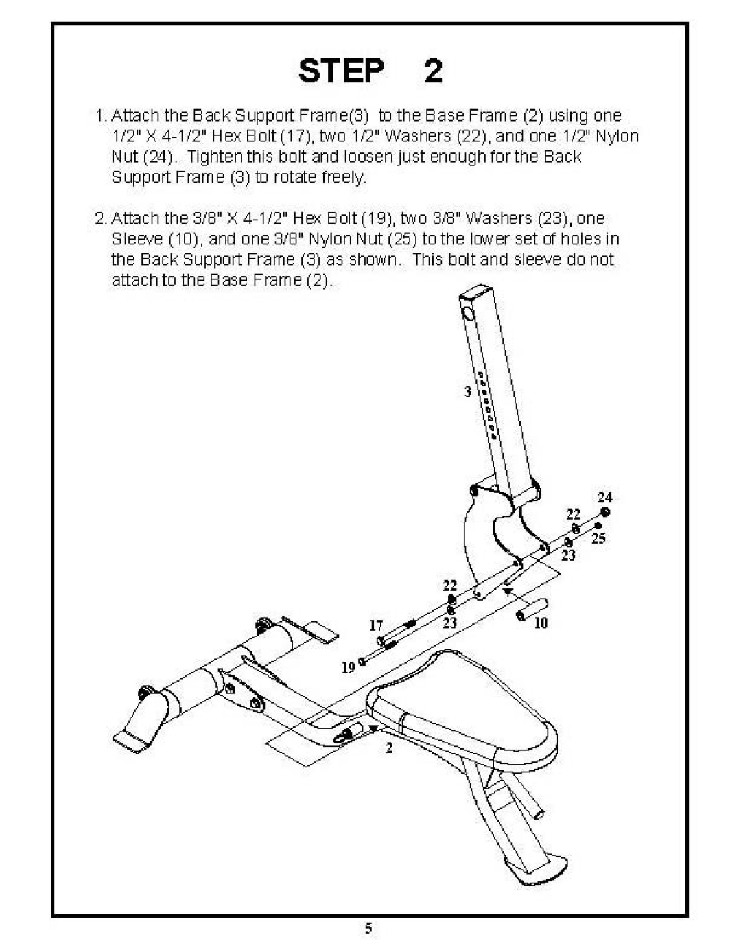 BodyCraft F603 manual S4lPort Frame 3 to rotite free~ 