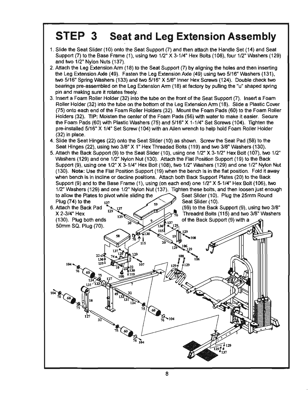 BodyCraft K1 manual 