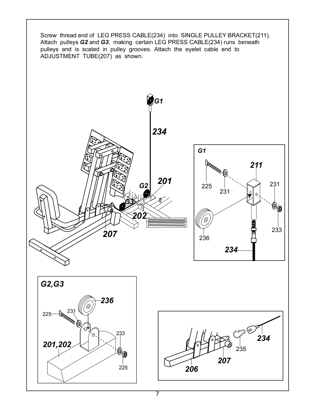 BodyCraft MA605LP manual 202 207236 