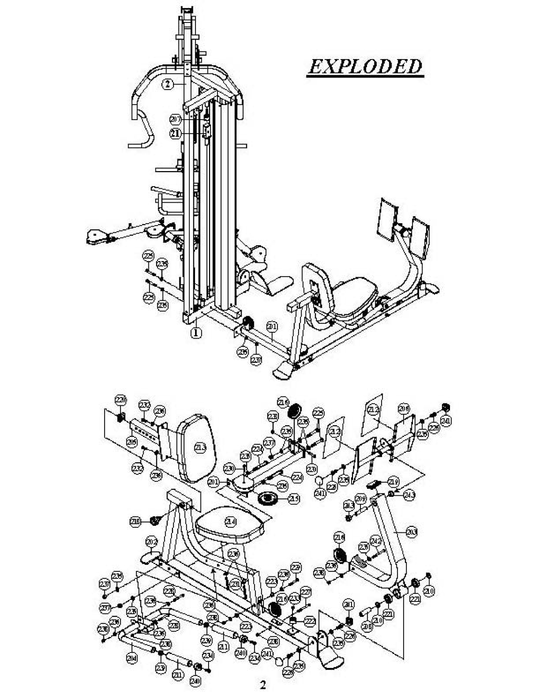 BodyCraft MZ6882 manual Exploded 