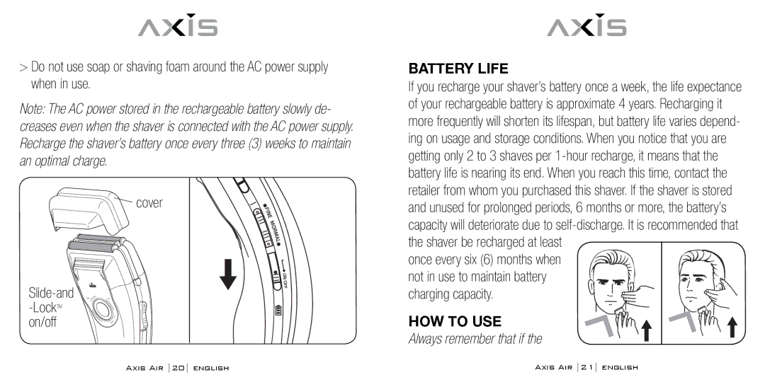 Bodyline Products International AX-5330 instruction manual Battery Life, HOW to USE 