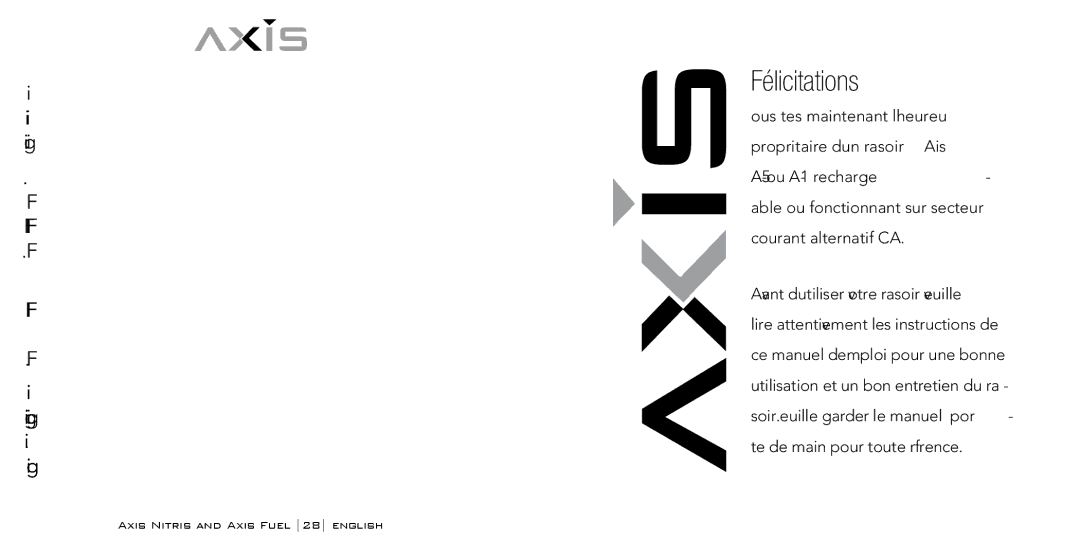 Bodyline Products International AX3335, AX3331 instruction manual Félicitations 