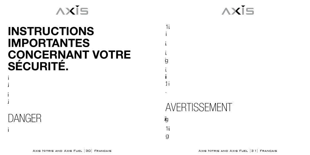 Bodyline Products International AX3331, AX3335 Instructions Importantes Concernant Votre Sécurité, Avertissement 