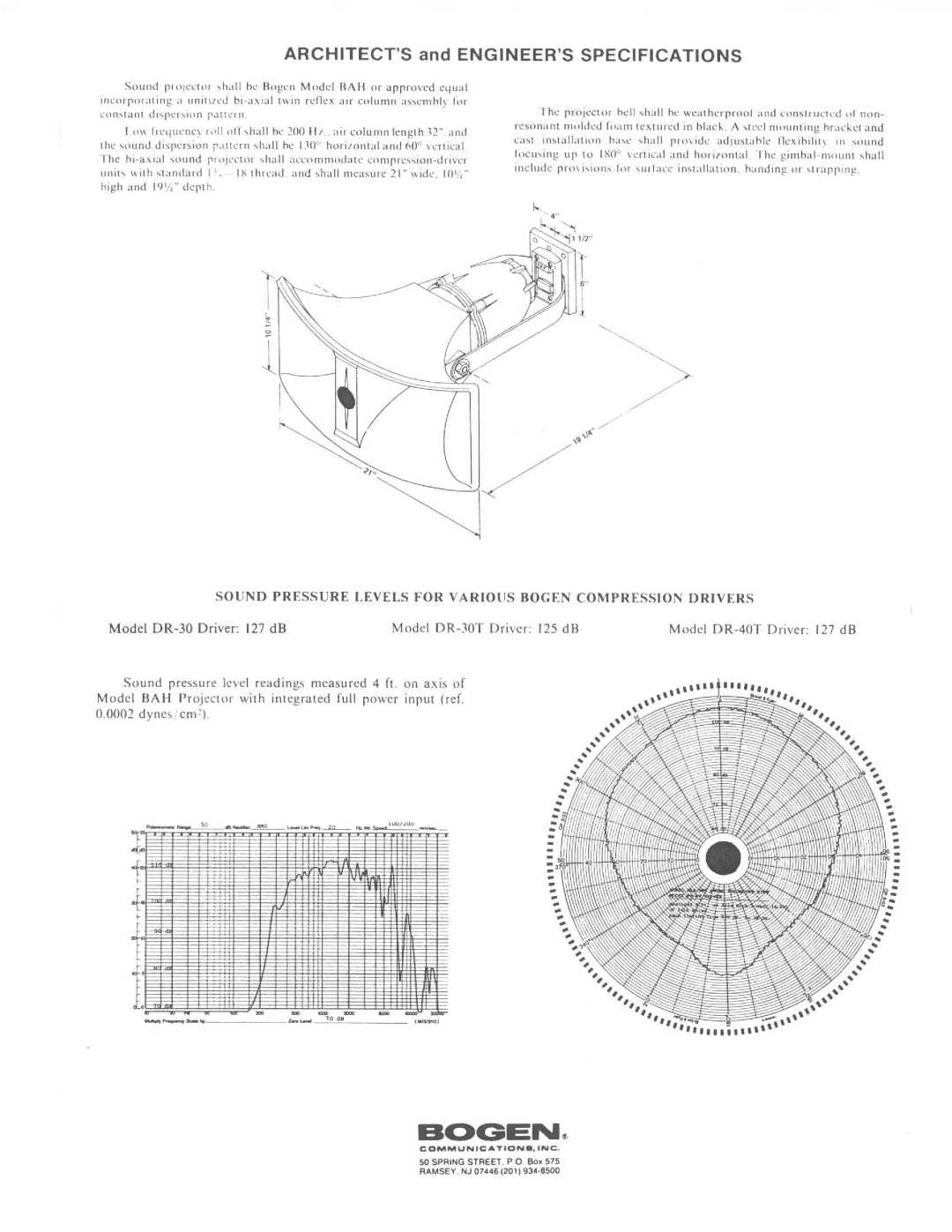 Bogen BAH manual 