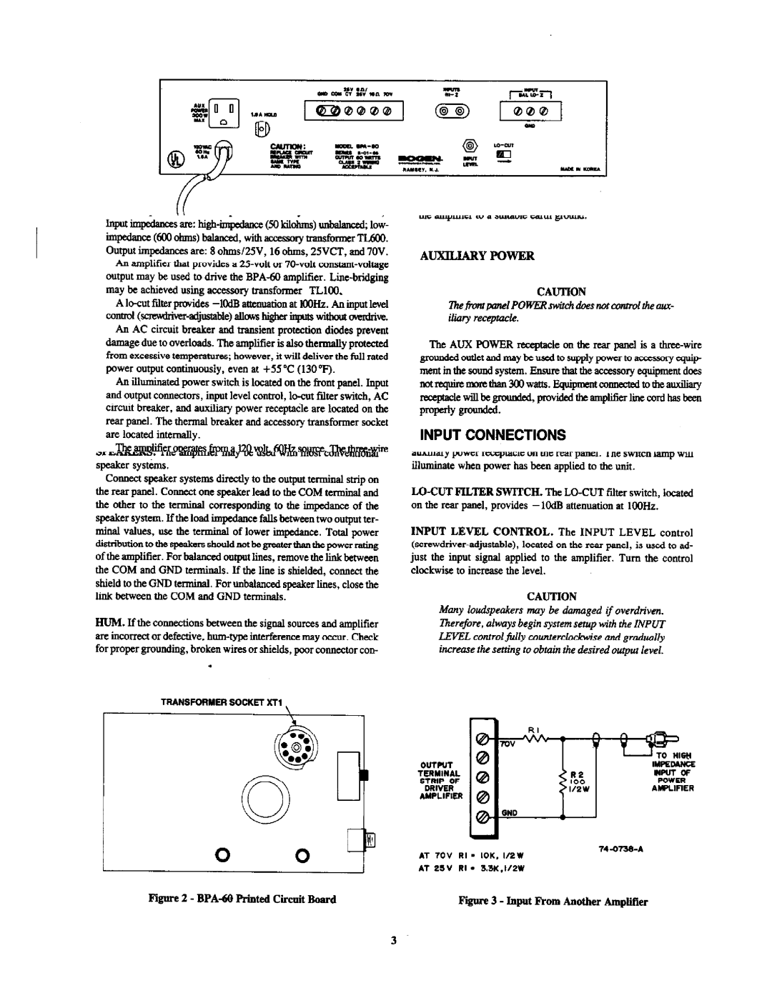 Bogen BPA-60 manual 