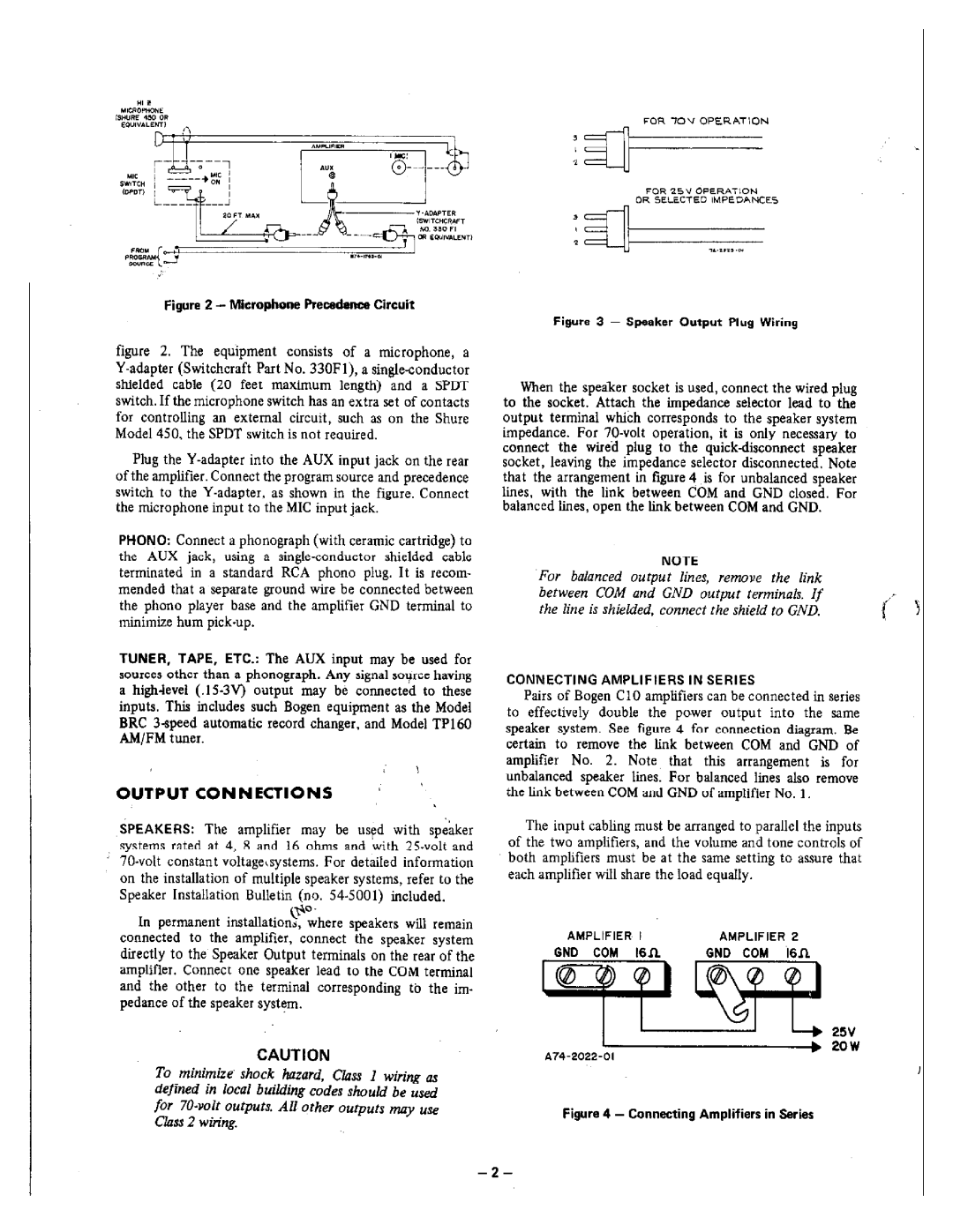 Bogen C10 manual 