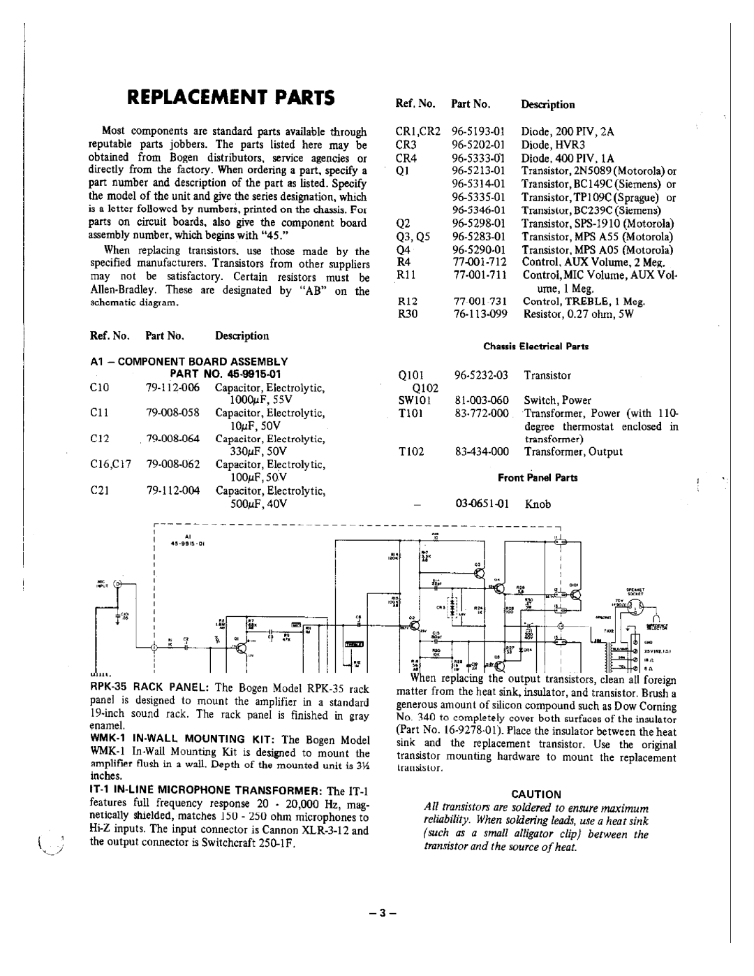 Bogen C10 manual 